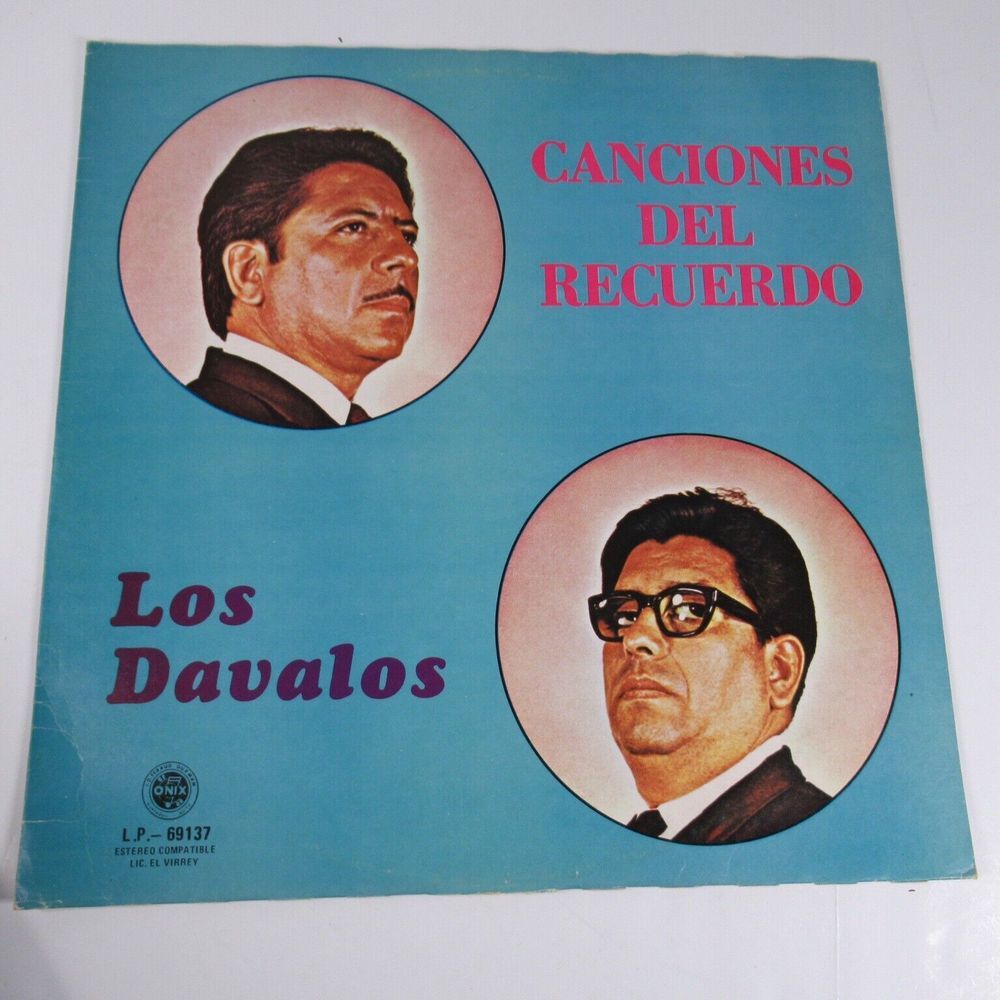 LOS DAVALOS LP CANCIONES‎ DEL RECUERDO ONIX 69137